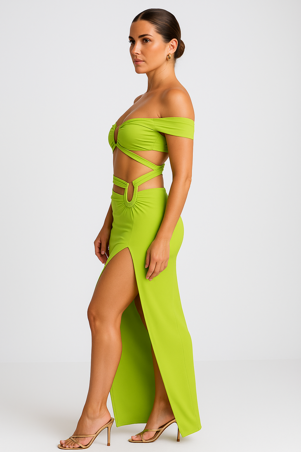 Two-Piece cut-out Jersey Set